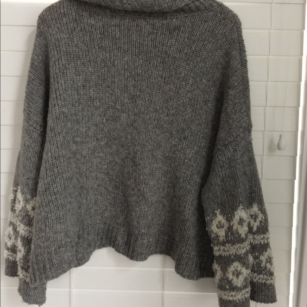 Free People oversized boxy crop sweater - Picture 5 of 5
